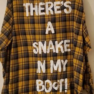 Cakeworthy unisex Woody Toy Story Flannel 2X Retired There's a Snake in My Boot.